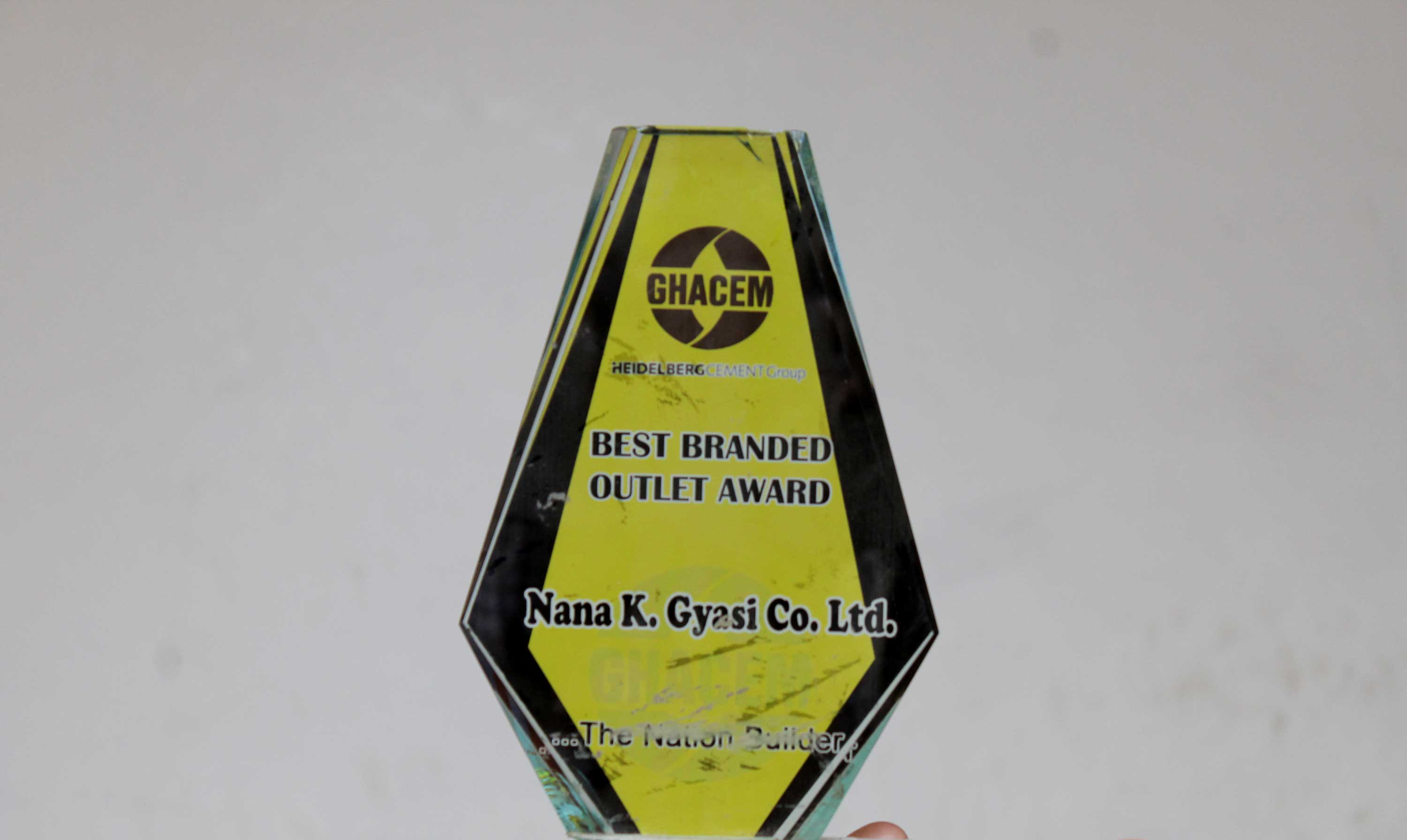 Nana K. Gyasi Co. Ltd receives CHACEM Best Branded Outlet Award